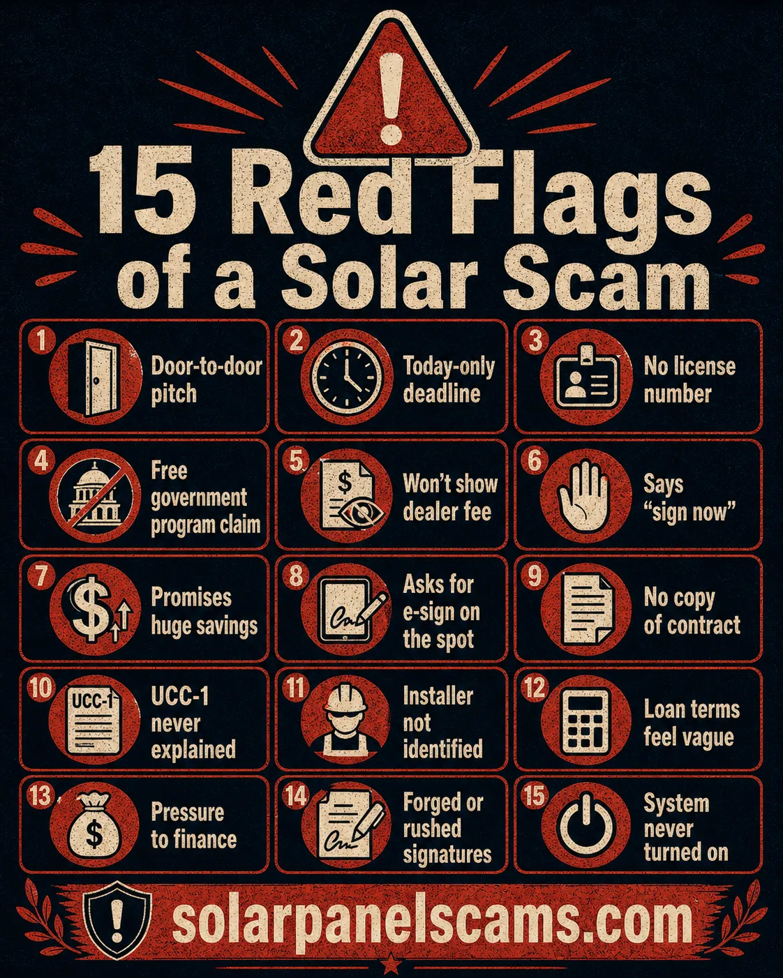 Solar Panel Scams: 15 Red Flags to Watch in 2026