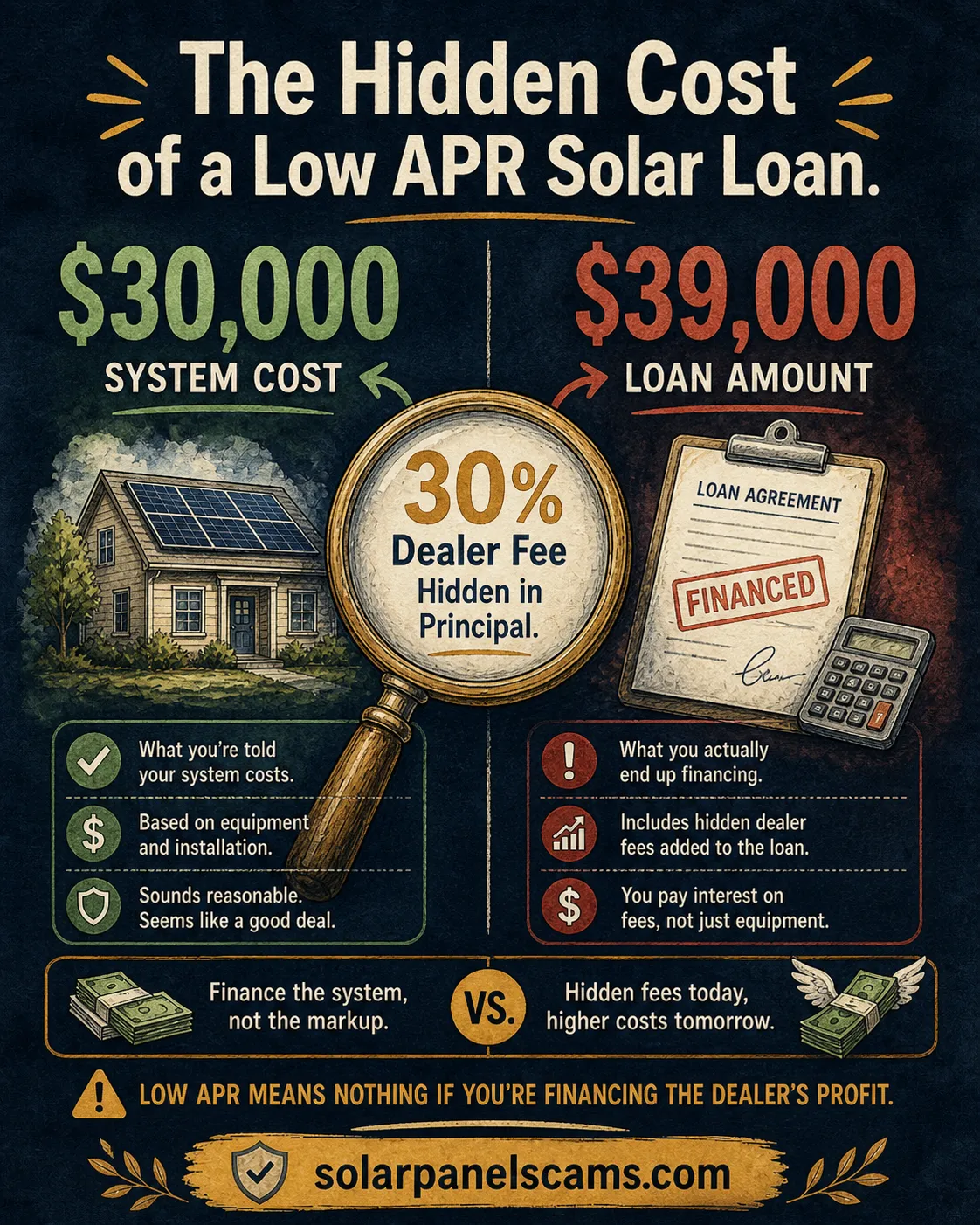 Solar Loan Dealer Fees Explained: The Hidden Cost of Low APR
